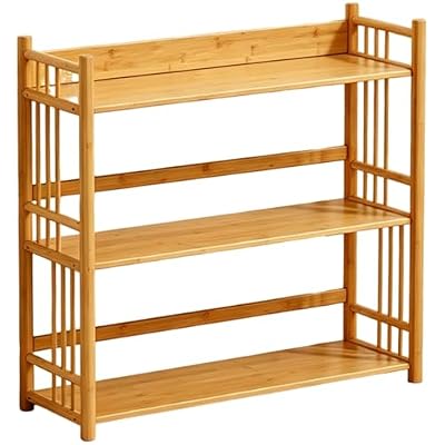 Vyntyra Book Shelf,Open Storage Shelf,Display Shelf,Narrow Bookcase for Small Space,for Living Room, Study, Office(Natural Wood Color,3-45)
