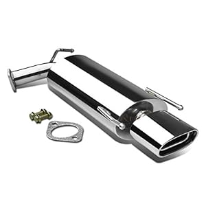 DNA MOTORING CBE-MU-TCA07 Stainless Steel Cat Back Exhaust System [Compatible with 07-11 Camry 4-Cyl]