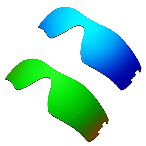 Lentille de rechange Oakley Radar Pitch bleu vert pour lunettes de soleil sport