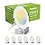 DAMINY 6 Pack 6 Inch LED Recessed Lighting with Junction Box,5CCT,Ultra-Thin Recessed Light,10W 1100LM, Dimmable Canless Wafer Ceiling Light,High Brightness