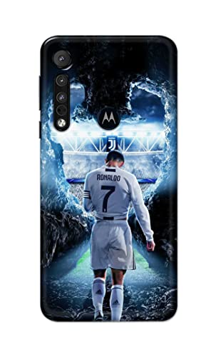 Image of Printed Hard Back Cover Case for Motorola One Macro Back Cover (Footbal Legend) -1302
