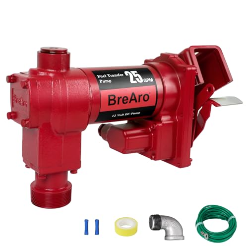 12v Dc Fuel Transfer Pump 25 Gpm High Flow Cast Iron Heavy Duty Pump For Gaso...