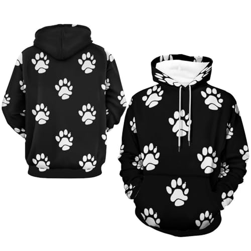 Pullover Empreintes Blanches pour stopper le froid avec style en taille S - 7