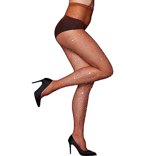 Image of Fishnet Stockings Lace Patterned Tights High Waist Pantyhose Fishnets for Women