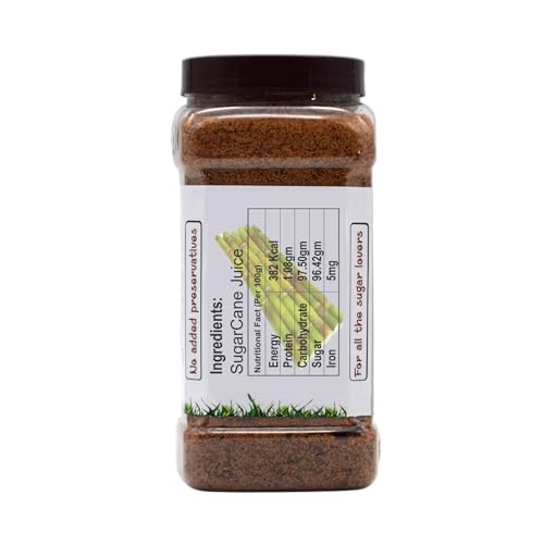Image of Thanjai Natural 3kg Jar Sugarcane Jaggery Powder /Country Brown Sugar /Naatu Sakkarai -100% Natural (3kg Jar)