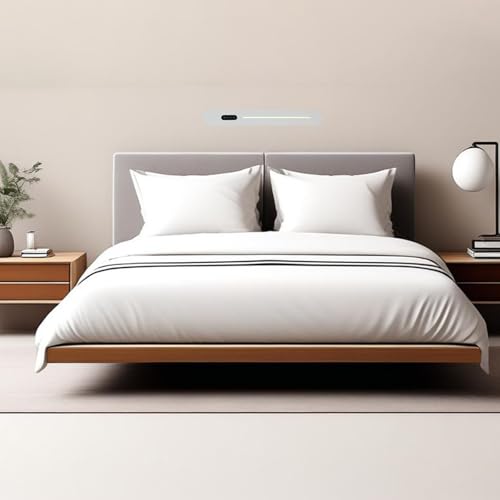 Lámpara de pared moderna negra de 80cm interior táctil regulable 6