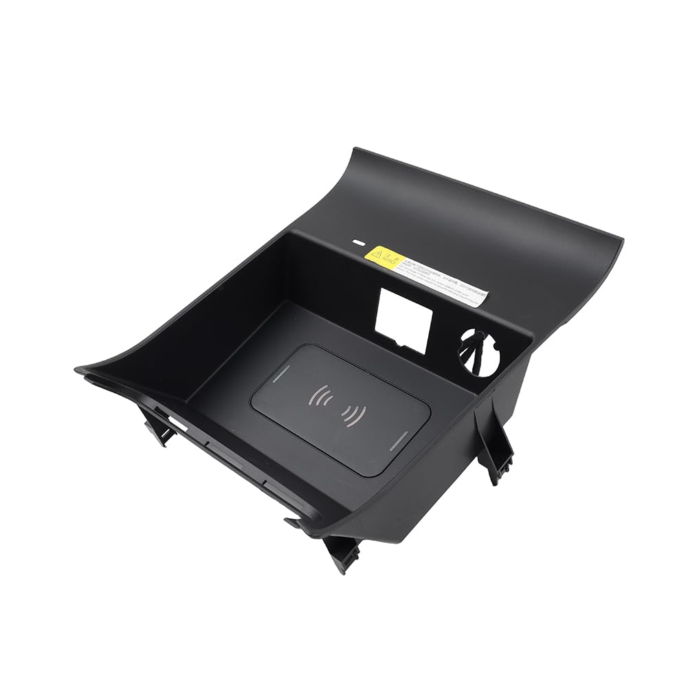 1 Cargador de Coche con Consola Central, Almohadilla de Carga para teléfono ABS para Mondeo 2015-2019