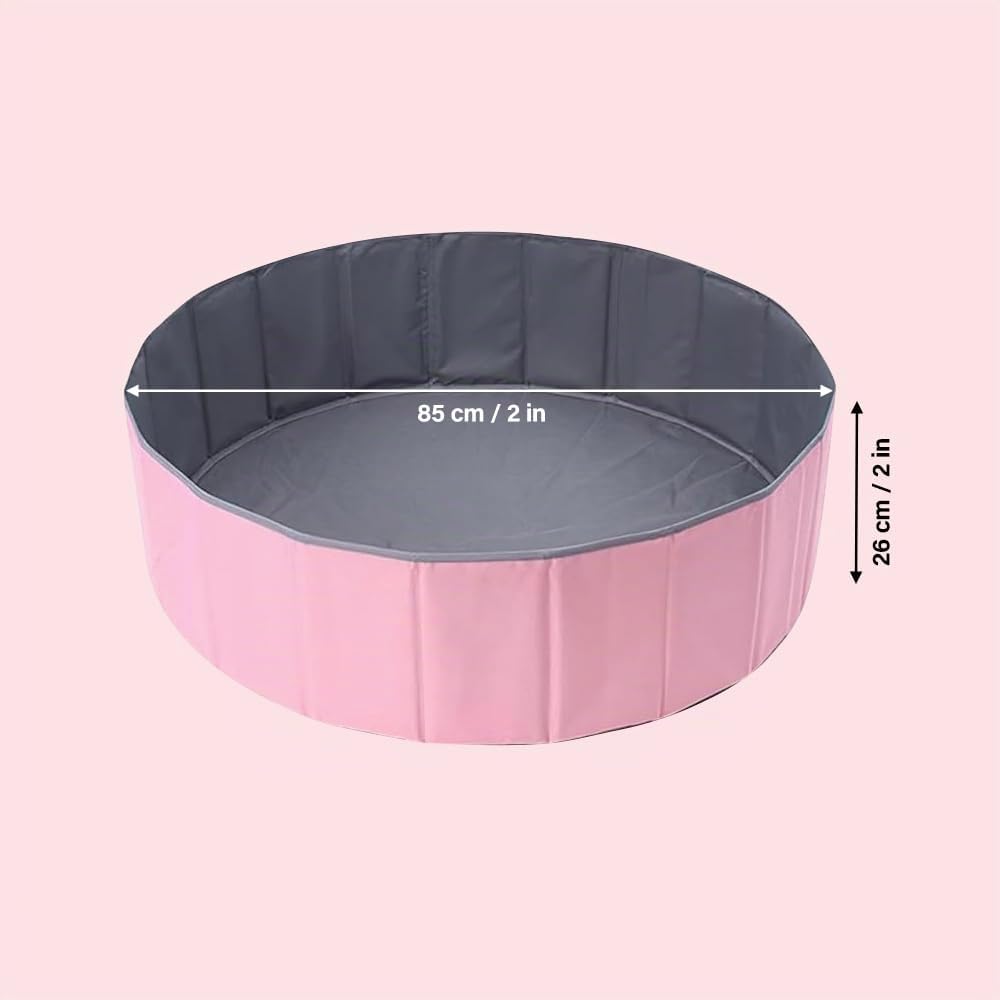 Piscine à balles pliable pour bébé, 80 cm, pour enfants, filles, garçons, parc pour bébé, piscine à balles océan portable pour chiens, chats, intérieur et extérieur, balles non incluses (rose)