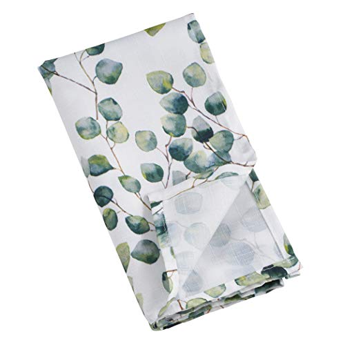 Saro Lifestyle - 6144.Eu20S Saro Lifestyle Eucalipto Collection Eucalyptus Leaf Table Napkins (Set Of 12), 20" #TOP1