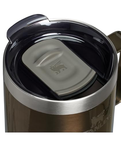 Image of STANLEY Everyday Camp Mug 12oz | Drink Through Lid | Cup for Coffee, Tea and Drinks | Insulated Stainless Steel Coffee Mug | BPA-Free | Gunshine Metal