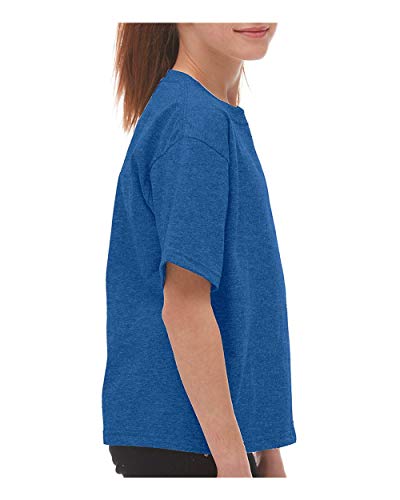 M&O - Youth Gold Soft Touch T-Shirt - 4850 - S - Heather Royal
