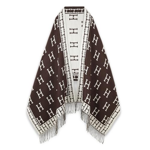 EXTREE Scarfs for Women Pashmina Silky Shawl Wrap for Evening Dressing Blanket Open Front Poncho Cape Aaa-orange