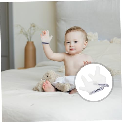 Finger Sucking Stop Gloves for Boys and Girls Anti-Sucking Thumb Protector Large Size Soft Breathable Material for Infants and Toddlers 1 Pair4