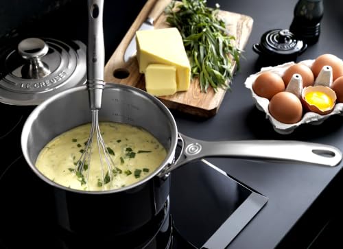 Le Creuset Signature Soßentopf mit Deckel und Hilfsgriff, Rostfreier 3-ply Edelstahl, Ø 16 cm, 1.9 L – Ansicht 5