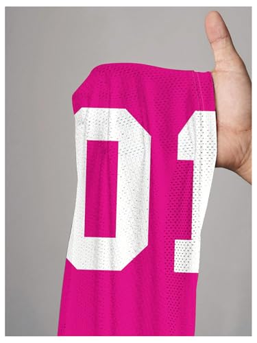 Image of RoseSeek Women's Jersey Shirts Number Graphic V Neck Football T Shirts Tops
