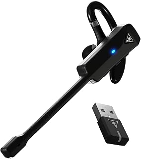 Turtle Beach ワイヤレスイヤホン 片耳 ゲーミングヘッドセット Recon Air ワイヤレス 2.4GHz/Bluetooth ノイズキャンセリングマイク PS5/PS4/PC/スマホ/タブレット 10時間