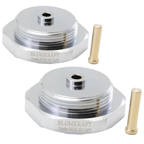 BLUMKRAFT - Lote de 2 adaptadores radiadores compatibles con M34 x1.5 SCAPI (prototipo) a M30 x 1.5 para termostato/cabeza termostática M30x1.5 macho