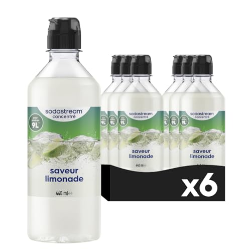 Sodastream Lot de 6 Concentrés Limonade pour Machine à Eau Pétillante