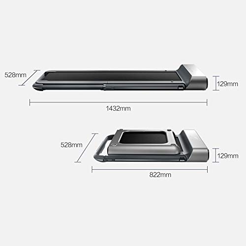 Image of Treadmill Foldable Walking Machine Free of Installation of Fitness Equipment 180 Degrees Folded in Half Upright Storage Smart Shape Multi-Scene Sports