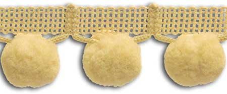Daffodil 1-1/4 INCH Jumbo Ball Fringe 10 Yards