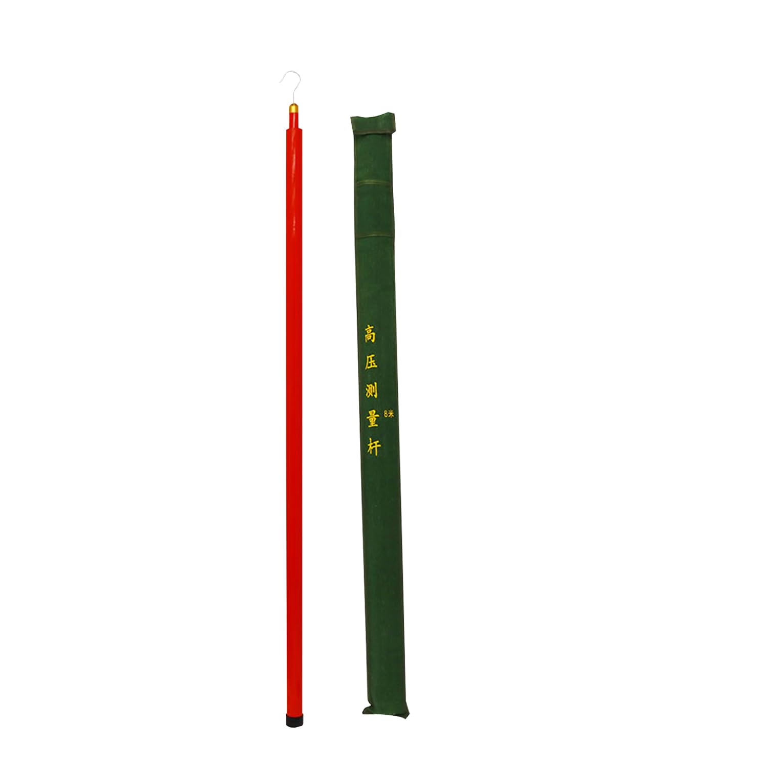 8m/26ft Height Measuring Stick Non-Conductive Fiberglass Telescoping Measuring Rod Ruler Adjustable Height with Carrying Bag