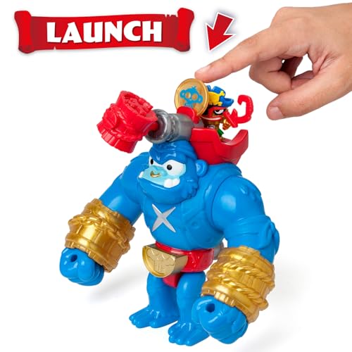 PIRATIX Smash Jack - Beweglicher Gorilla, der vertikal schlägt und mit einem Auslöser, enthält 1 Gorilla, 1 exklusiver Piratix, 1 exklusiver Schatz und 1 Projektil