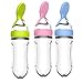 SUPVOX 3pcs Silicone Biberon Cuillère Distributeur de Nourriture Distributeur D'aliments Bébés Nourrisseur de Fruits Sucettes de Dentition