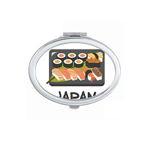 Traditional Japanese Sushi Box Mirror Portable Fold Hand Makeup Double Side Glasses image 2