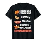 Chicken Wing Chicken Wing Hot & Bologna Song Lyric apparel T-Shirt