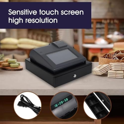 Caja registradora electrónica táctil con software POS e impresora térmica de 58 mm 3