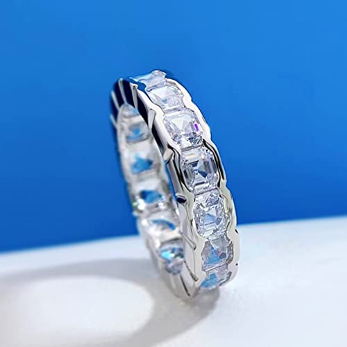 Bague diamant pagoda rows 925 étincelante alliance haute joaillerie
