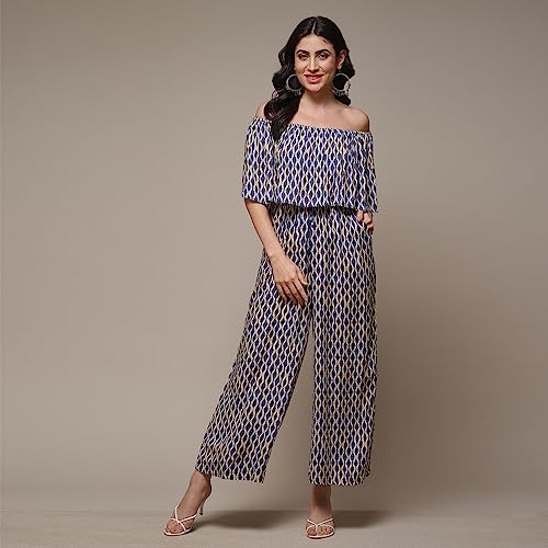 Image of BIBA Women LIVA Printed Jumpsuit