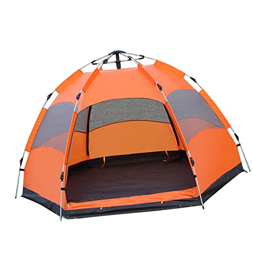 Carpa automática pop up para camping, 8 personas, naranja miniatura 3