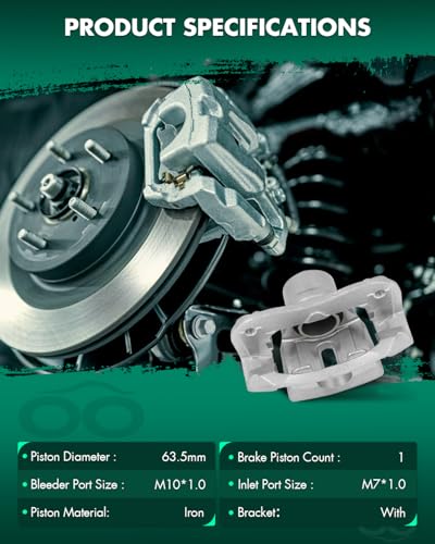 Image of SCITOO Front Right Brake Caliper With Bracket 19B2665 Compatible For Toyota For Highlander 2001-2007