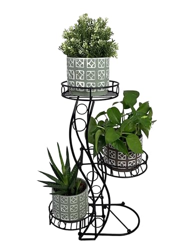 Cocoyard Three Flower Pot Collapsible Plant Stand Patio Stand Holder