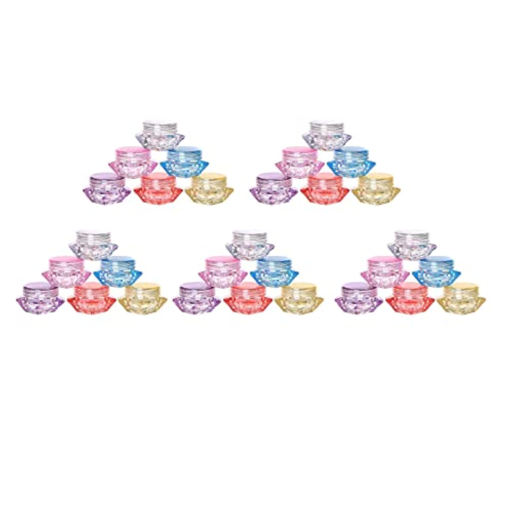 30x Empty Jar Container Lightweight Makeup Storage Jars