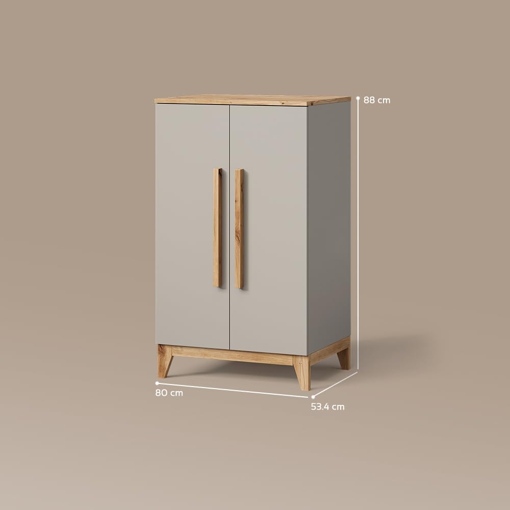 Livinity Armario Infantil Mailo, Cachemira/Artesanal, 70 x 120 cm | con diseño minimalista