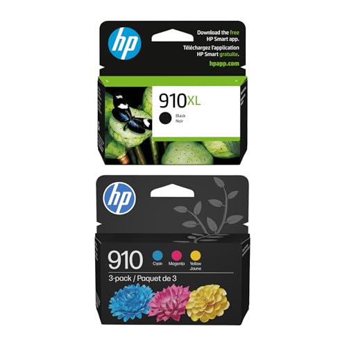 Image of HP 910XL Blk /910 CMY Original Ink Bundle for OfficeJet Pro 8020 /8030 Series