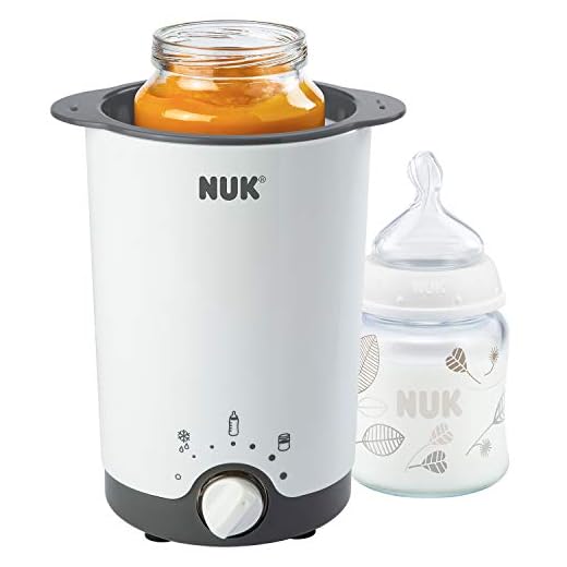 NUK 10256377 Barnmat Varmare, Grå, Vit