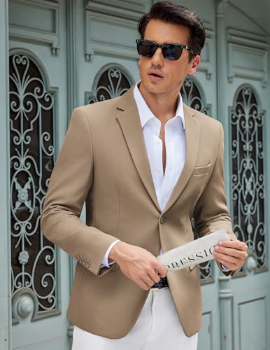 COOFANDY Men's Casual Blazer Slim Fit Lightweight Sport Coat Two Button Suit Jacket2