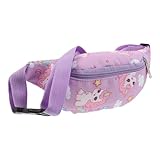 VILLCASE Riñonera para Pequeña Estampado de Caballito Cinturón Ajustable Ligera y Compacta Bolso Cruzado para Niñas Adecuado para Viajes Fiestas y Aventuras al Aire Libre