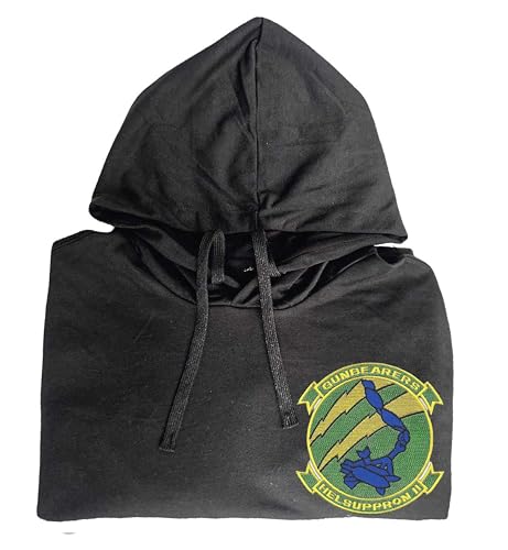 Helicopter support squadron hc 11 gunbearers embroidered shirt Black