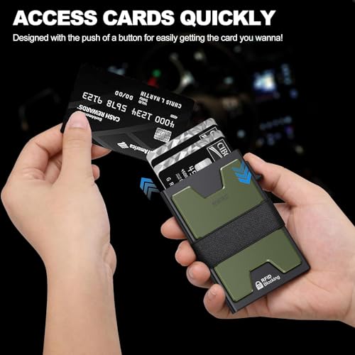 Semorid SMZF001 Slim Wallet For Men, Rfid Blocking Mens Wallets, Minimalist Pop Up Men'S Credit Card Holder thumb #2