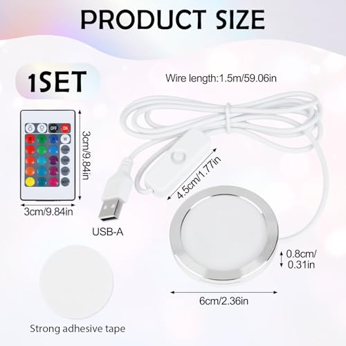 3D Drucker LED Strip Light Kit, 16 RGB Lichtmodi, Niederspannung 5V, kompatibel mit Lab A1, A1mini, P1S, P1P, X1C, Zubehör für 3D Drucker, kreative Nachtbeleuchtung, DIY Modellbeleuchtung Ersatzteile