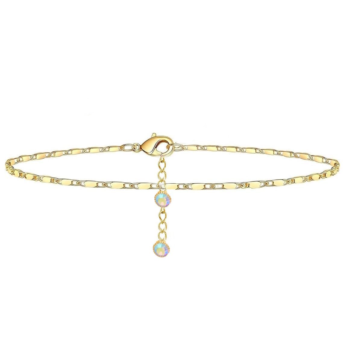 vama Trendy Adjustable Gold Plated Anklet Leg Chain Toes Foot Layered Ankle Bracelets Payal Anklets Chains For Girls Women-picture-43
