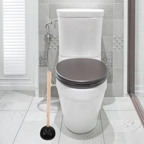 Desatascador WC de goma pequeño para fregadero de cocina y limpieza de baños 7