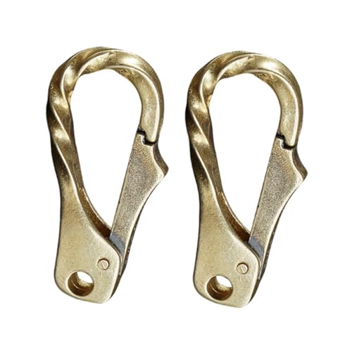 HOMSFOU 2piezas Hebilla De Perro Retorcida Latón Hecha Mano Para Llaveros Manualidades Cierre De Langosta Para Collares De Perro Accesorio De Joyería