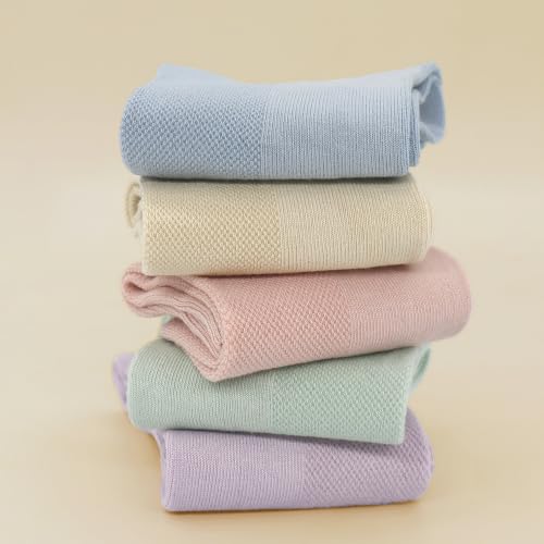 Image of SERISIMPLE Thin Ankle Socks for Women Viscose Bamboo Mesh Breathable Lightweight Low Cut Socks Cool Casual Comfort 5 Pairs