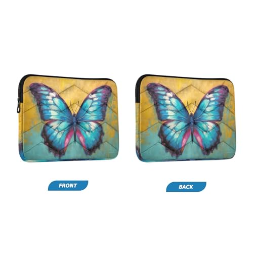 Funda para portátil 13-14 pulgadas con diseño mariposa miniatura 2