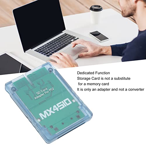 PUSOKEI MX4SIO SIO2SD Memory Card Adapter for Game Consoles TF Card Reader Adapter for FAT Console Replacement Memory Card Reader(Blue) - Image 4